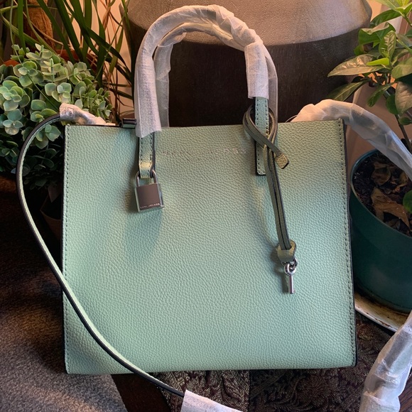 Authentic MARC JACOBS Leather 2 compartments zip Satchel/Crosby - Picture 1 of 14